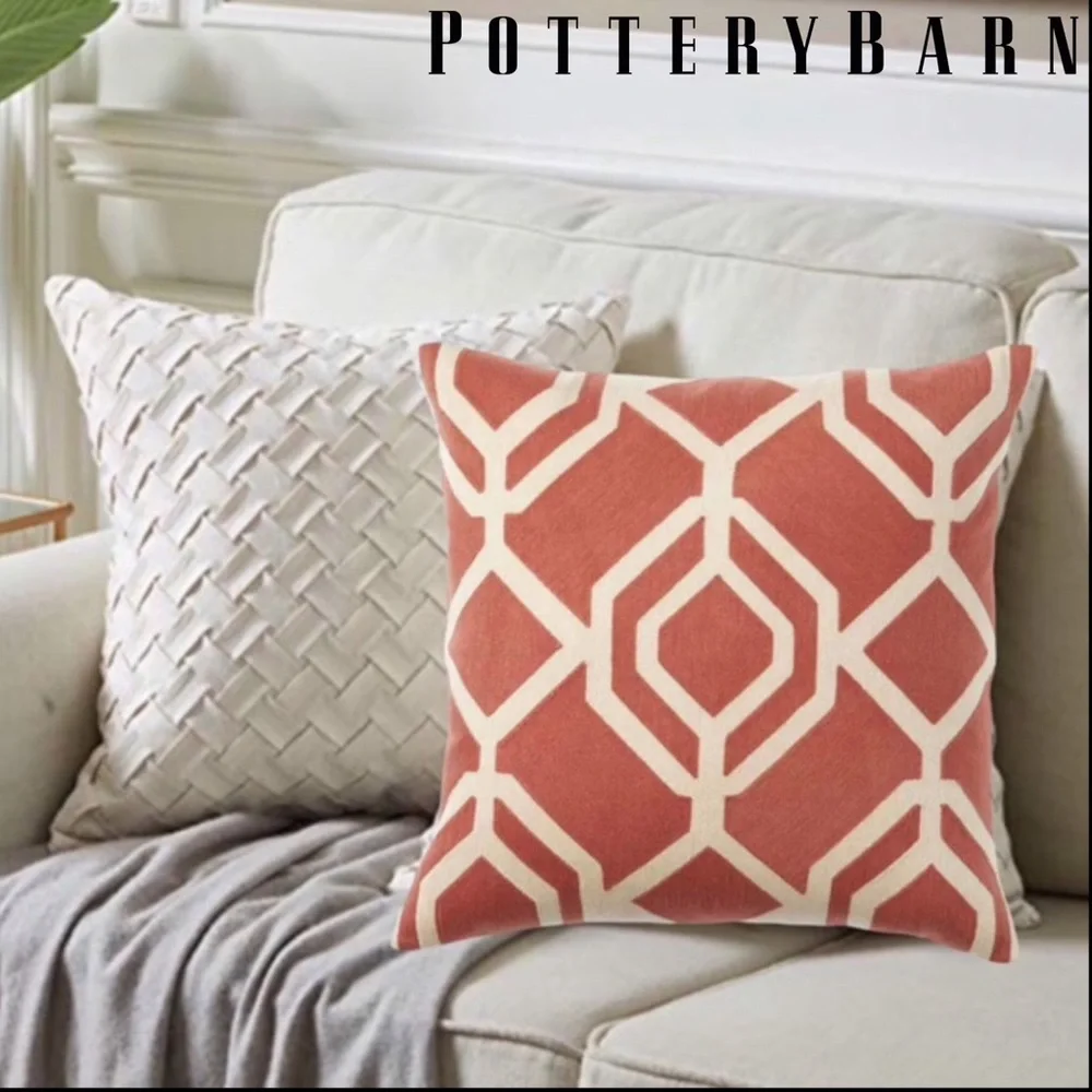 Pottery Barn Chain Stitch Throw Pillow Cover